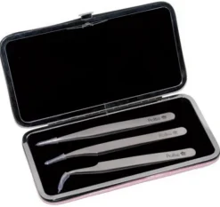 Eurostil - Set 3 individual tweezers one by one hair (U)