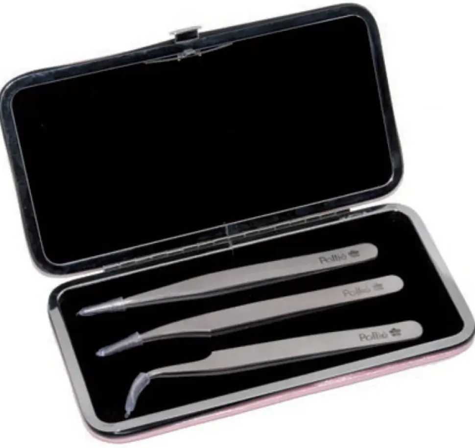 Eurostil - Set 3 individual tweezers one by one hair (U)