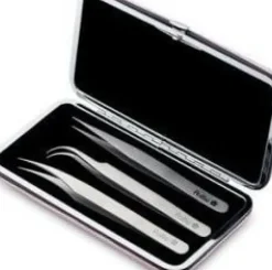 Eurostil - Set 3 individual tweezers one by one hair (U)