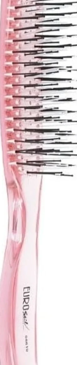 Eurostil - Small Double Height Pua Detangler Brush Pink - 16,5 cm
