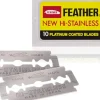 Feather New Hi-Stainless Razorblades 10 Pcs