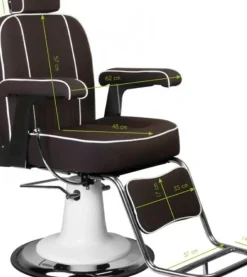 Gabbiano Amadeo Brown Barber Chair