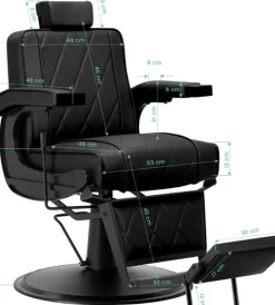 Gabbiano Barber Chair Black BM88066B