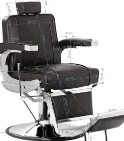 Gabbiano Barber Chair BM88066 Brown