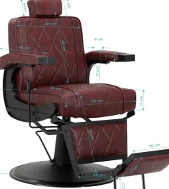 Gabbiano Barber Chair Brown BM88066B
