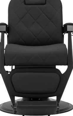 Gabbiano Barber Chair Bruno Black & Black Frame