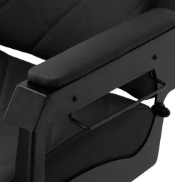 Gabbiano Barber Chair Bruno Black & Black Frame