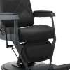 Gabbiano Barber Chair Bruno Black & Graphite Frame