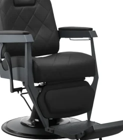 Gabbiano Barber Chair Bruno Black & Graphite Frame