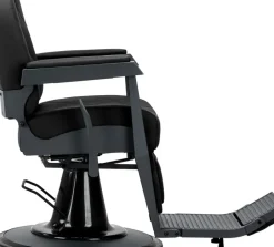 Gabbiano Barber Chair Bruno Black & Graphite Frame