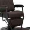 Gabbiano Barber Chair Bruno Brown & Black Frame