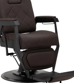 Gabbiano Barber Chair Bruno Brown & Black Frame