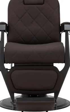 Gabbiano Barber Chair Bruno Brown & Black Frame