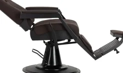 Gabbiano Barber Chair Bruno Brown & Black Frame