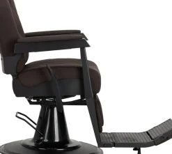 Gabbiano Barber Chair Bruno Brown & Black Frame