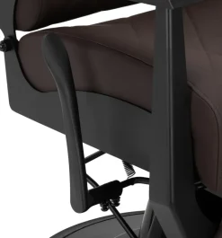 Gabbiano Barber Chair Bruno Brown & Black Frame