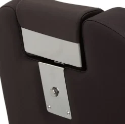 Gabbiano Barber Chair Bruno Brown & Black Frame