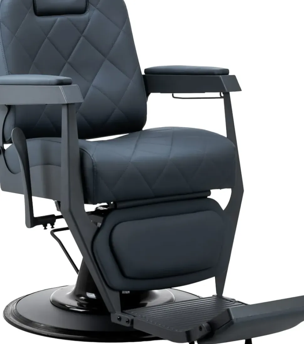 Gabbiano Barber Chair Bruno Graphite & Graphite Frame