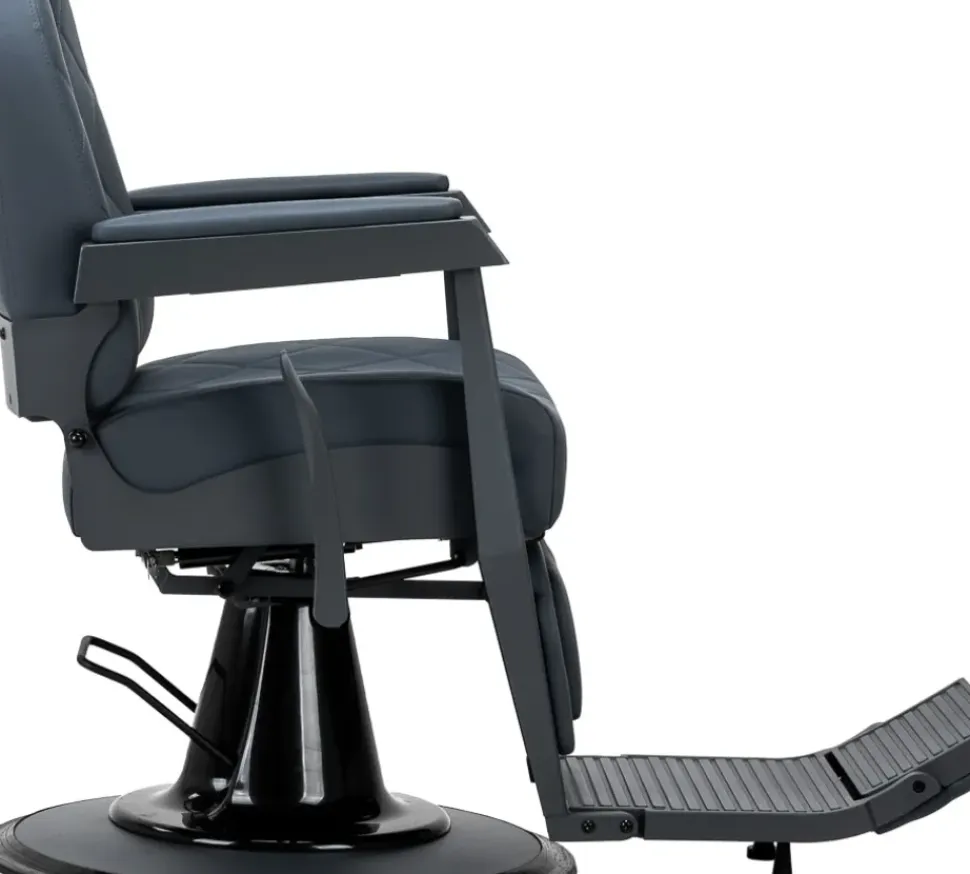 Gabbiano Barber Chair Bruno Graphite & Graphite Frame