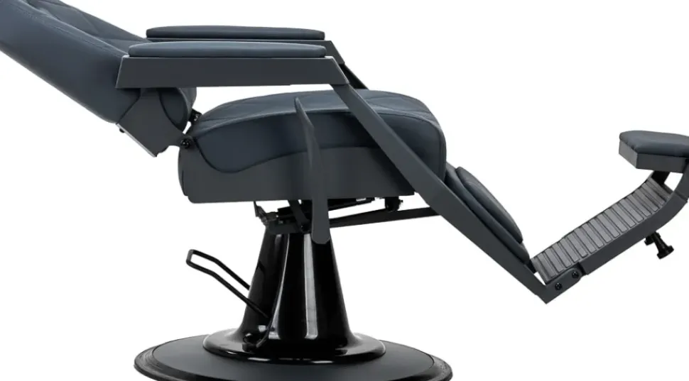 Gabbiano Barber Chair Bruno Graphite & Graphite Frame