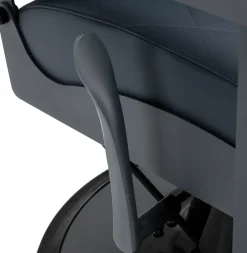Gabbiano Barber Chair Bruno Graphite & Graphite Frame
