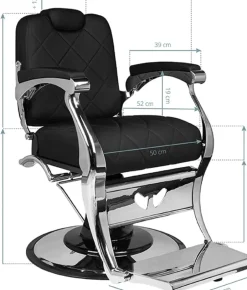 Gabbiano Barber Chair Dario Black