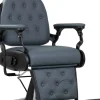 Gabbiano Barber Chair Francesco Black Graphite