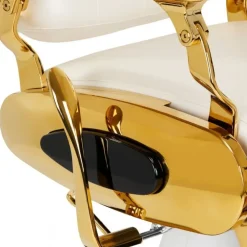 Gabbiano Barber Chair Francesco Gold White