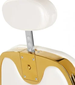 Gabbiano Barber Chair Francesco Gold White