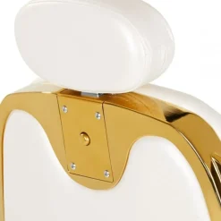 Gabbiano Barber Chair Francesco Gold White