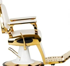 Gabbiano Barber Chair Francesco Gold White