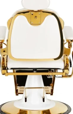 Gabbiano Barber Chair Francesco Gold White