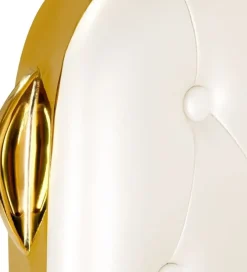 Gabbiano Barber Chair Francesco Gold White