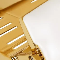 Gabbiano Barber Chair Francesco Gold White