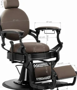 Gabbiano Barber Chair Niccolo Brown