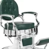 Gabbiano Barber Chair President Green-Chrome
