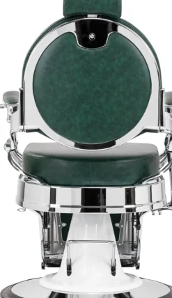 Gabbiano Barber Chair President Green-Chrome
