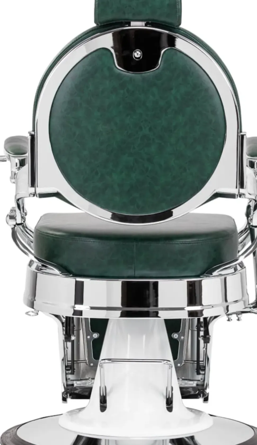 Gabbiano Barber Chair President Green-Chrome