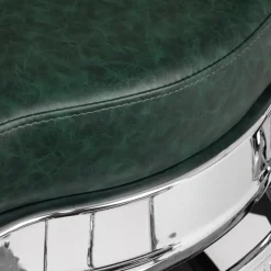 Gabbiano Barber Chair President Green-Chrome