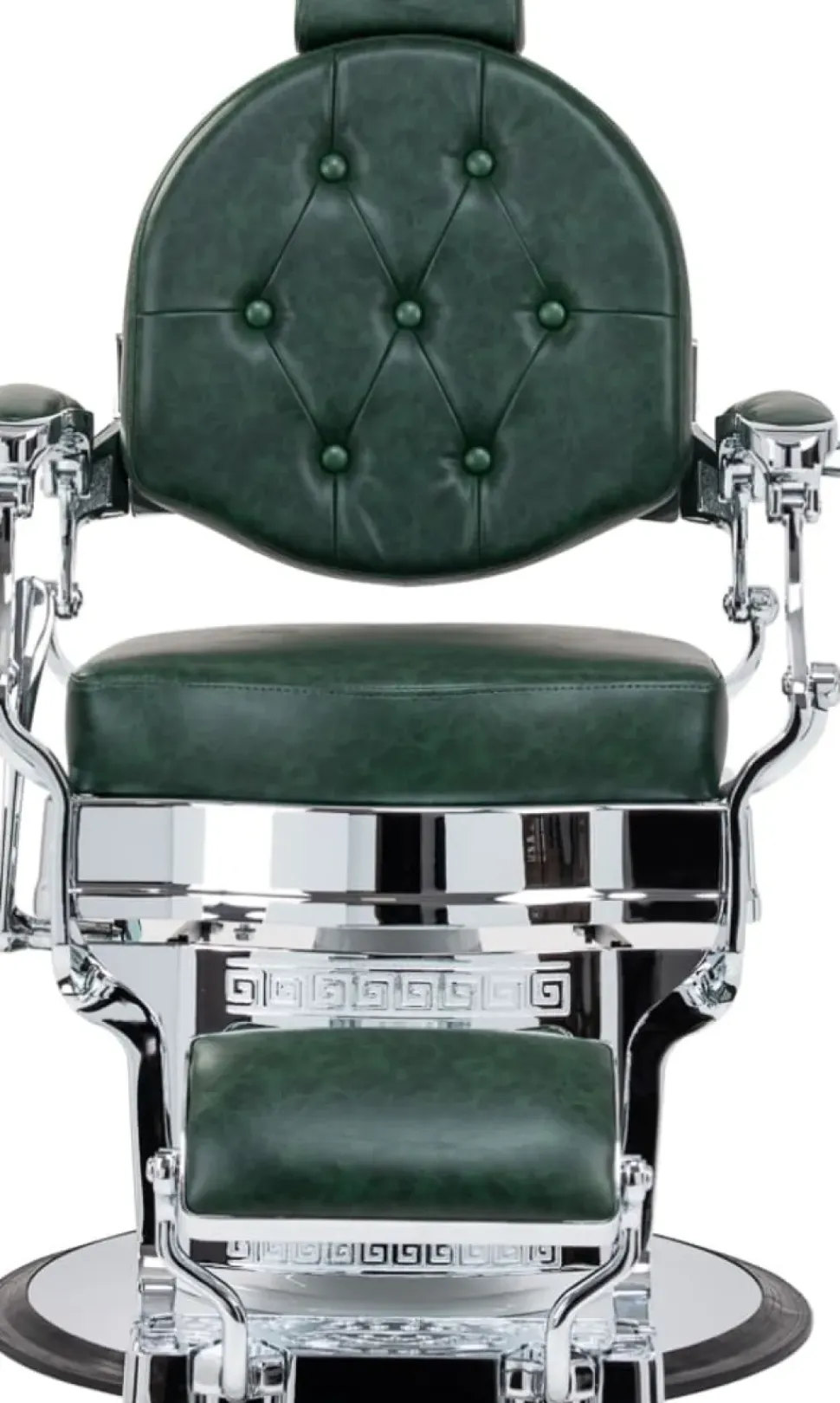 Gabbiano Barber Chair President Green-Chrome