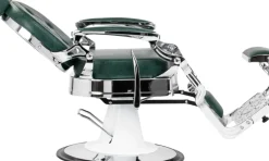Gabbiano Barber Chair President Green-Chrome