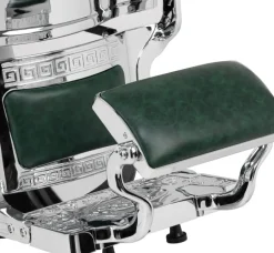 Gabbiano Barber Chair President Green-Chrome
