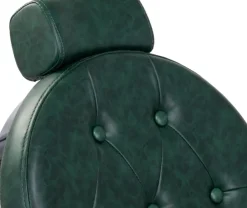 Gabbiano Barber Chair President Green-Chrome