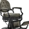 Gabbiano Barber Chair President Old Leather Green