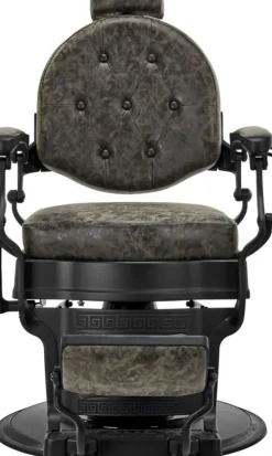 Gabbiano Barber Chair President Old Leather Green