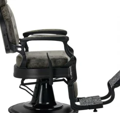 Gabbiano Barber Chair President Old Leather Green
