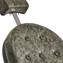 Gabbiano Barber Chair President Old Leather Green