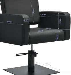 Gabbiano Bilbao Hairdressing Chair - Black