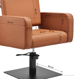 Gabbiano Bilbao Hairdressing Chair - Brown