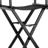 Gabbiano Black Aluminum Make Up Chair